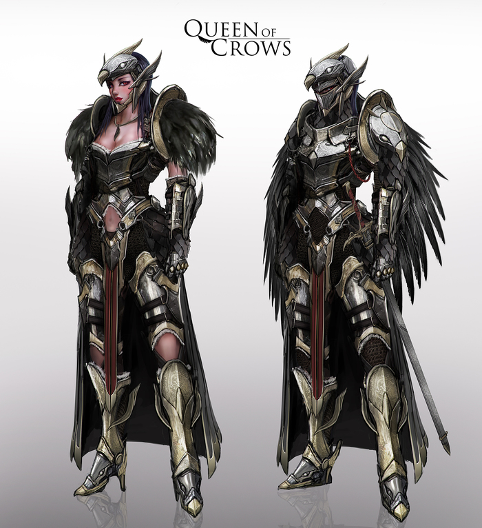 Queen of Crows and Wings of Horus by johnsonting - Art, Johnson Ting, Knight, Armor, Longpost, Knights