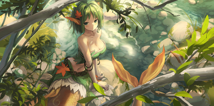 Mermaid - Anime art, Anime, Anime original, 