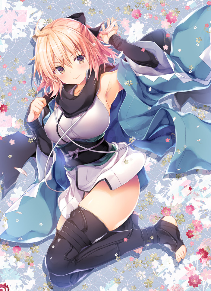 Anime Art - Anime Art, Аниме, Fate, Fate Grand Order, Sakura Saber, Okita Souji