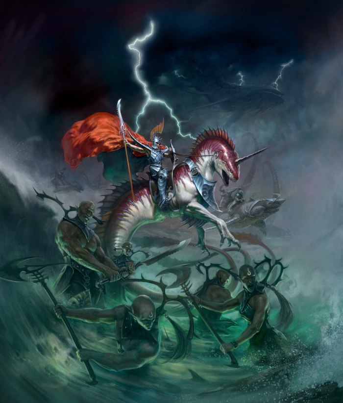 Idoneth Deepkin Art Warhammer: Age of Sigmar, Idoneth Deepkin, Aos Art