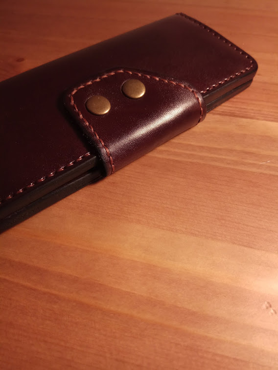 Genuine leather wallet. - My, Leather, Natural leather, Wallet, Purse, With your own hands, , Leather craft, Longpost