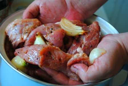 Pork variation of the Karsk shish kebab - Food, Recipe, Cooking, Shashlik, Pork, Longpost