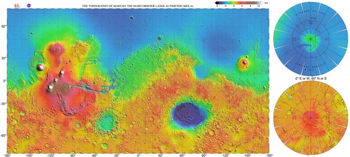 The Nili Fossae region through the eyes of Mars Express - Space, Mars, Mars Express, Regions, Apparatus, Relief, Longpost