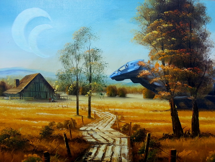 Peripheral planets have their own charm - Serenity, Art, Painting, Science fiction, The series Firefly