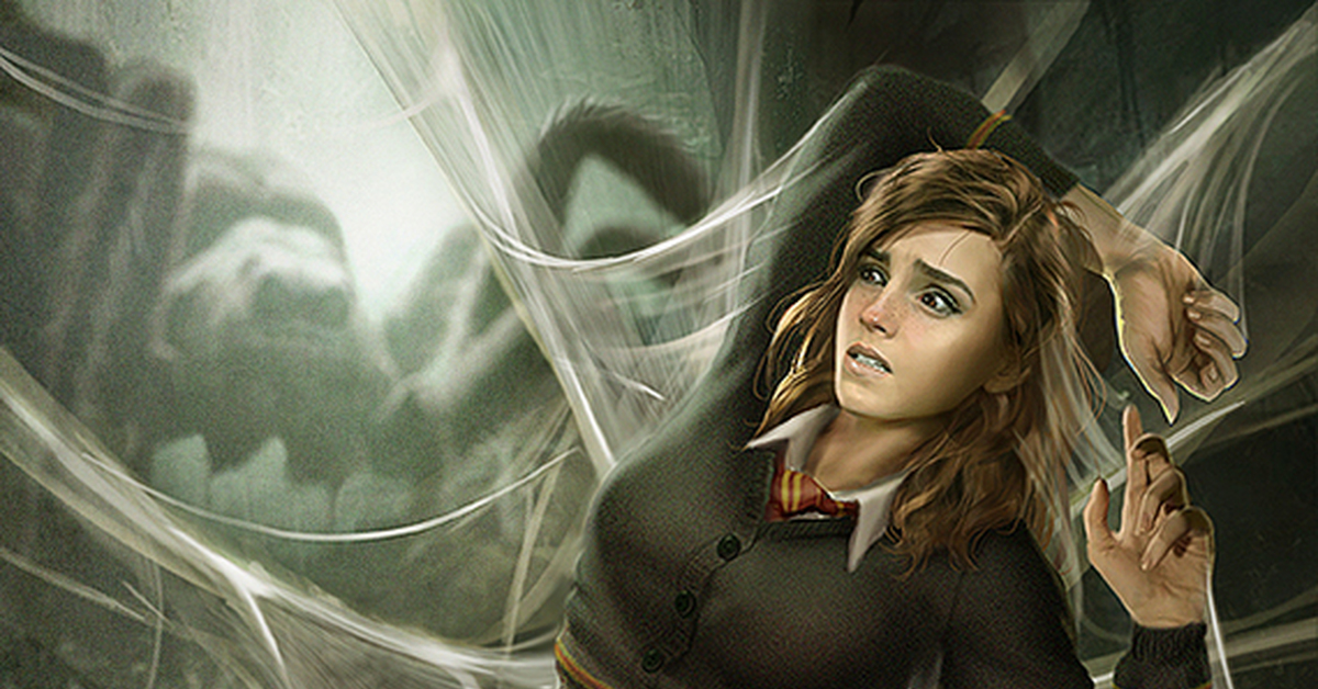 Hermione and Aragog!, Гермиона, Гарри Поттер, Паук, Ninjart1st, Арт.