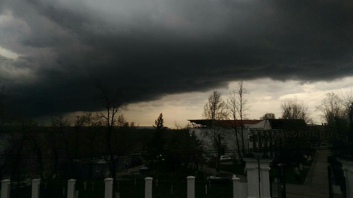 Creepy and beautiful or the first thunderstorm in Samara. - Thunderstorm, Sky, The photo, Longpost