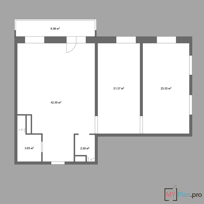 Three options for one apartment Part 2 - My, Layout, , Arrangement, Interior Design, Longpost