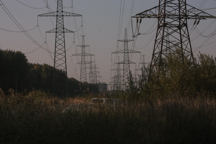 Aesthetics of almost the same - My, Beginning photographer, Power lines, The wire, Thicket