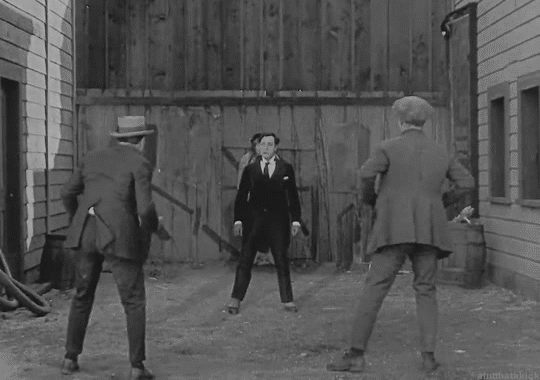 Sherlock Jr., 1924 - Buster keaton, Movies, GIF, Buster Keaton
