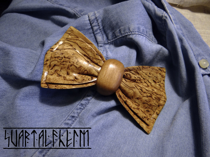 Wooden bow tie - My, My, Wood carving, Needlework with process, Handmade, Butterfly, Longpost