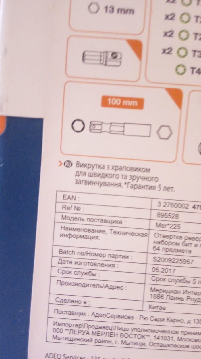 Инструкция на русском языке