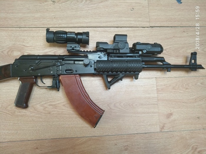 A small note about tuning AKM-Lancaster, and mistakes. - My, Weapon, 366tkm, Self defense, Body kit, Optical sight, The zombie apocalypse, Longpost