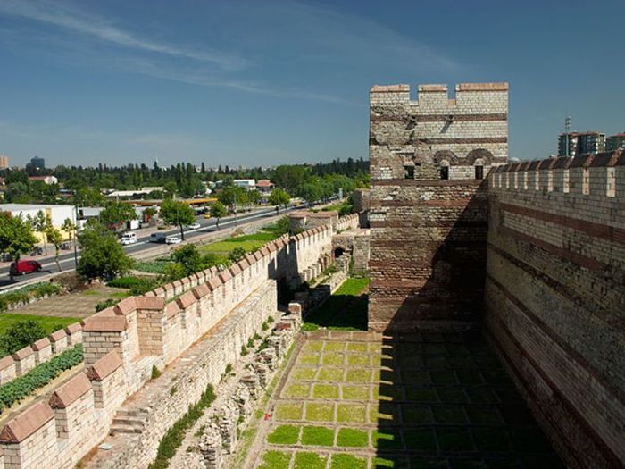 Стены Константинополя Константинополь, Стена, Крепость, Укрепление, Длиннопост, Византия