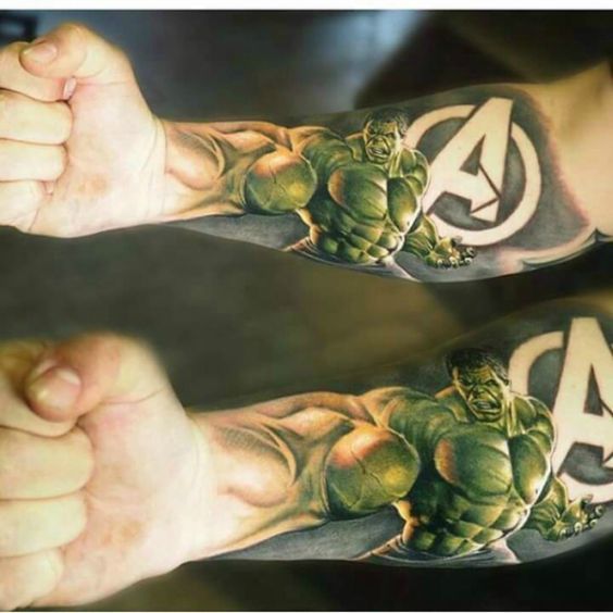 For extra hard hitting - Tattoo, Hulk