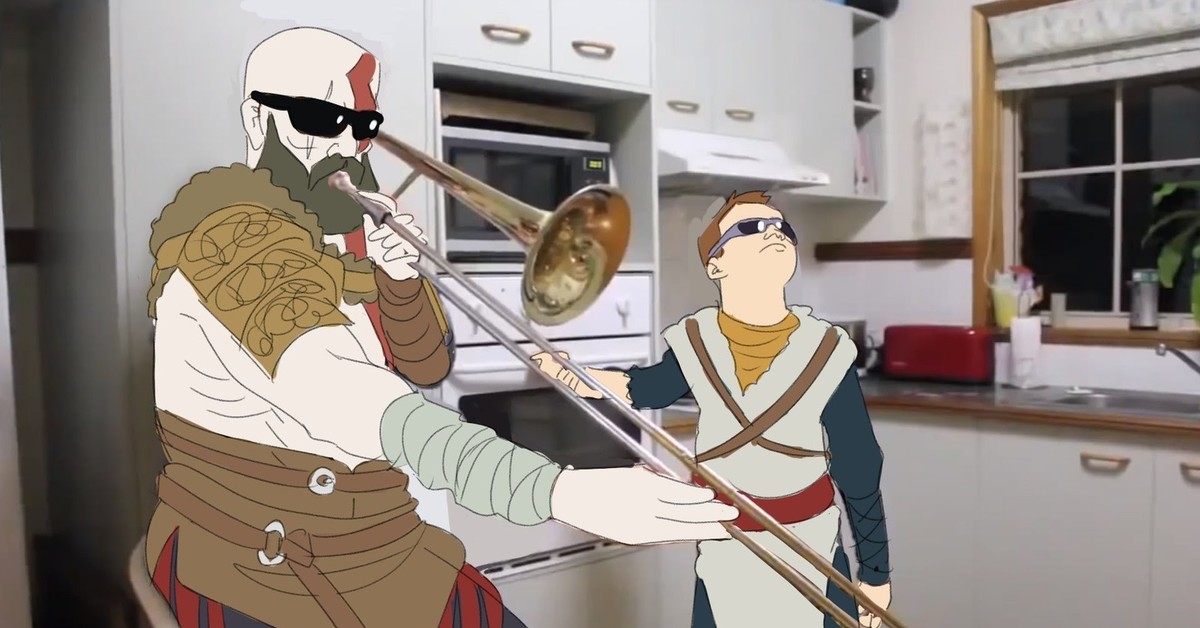 When mama isn t home. When mama isn't Home Мем. When mom isnt Home. Kratos funny image. When mom isnt Home DND.