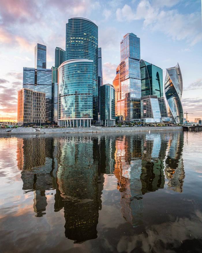 Москва в отражении - Фотография, Москва, Москва-Сити, Город, Длиннопост