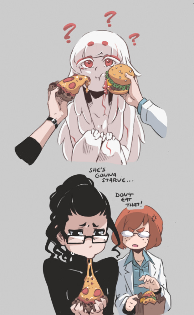 ADA not hungry - Ada, Hushabyevalley, Art, Alien Girl, Anime, Aliens