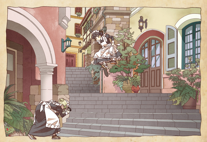 Skate Maid Anime Art, , Original Character, Suzushiro