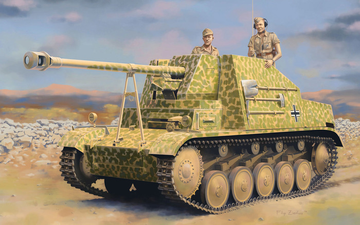 Marder II, self-propelled artillery mount. - My, Sau, Self-propelled gun, The Great Patriotic War, 1941, Germany, Fascism, Longpost
