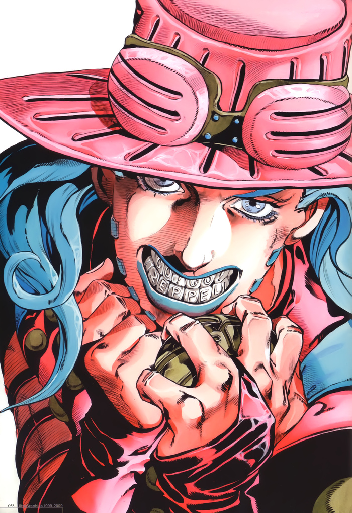 Gyro Zeppeli (Artist: Hirohiko Araki) - Jojos bizarre adventure, Anime, Anime art, Manga, Gyro zeppeli, Longpost, Steel Ball Run