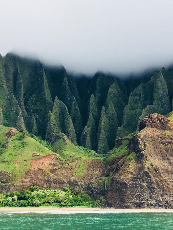 Shore - Shore, Fog, Hawaii, USA, Landscape, The mountains, beauty, Nature