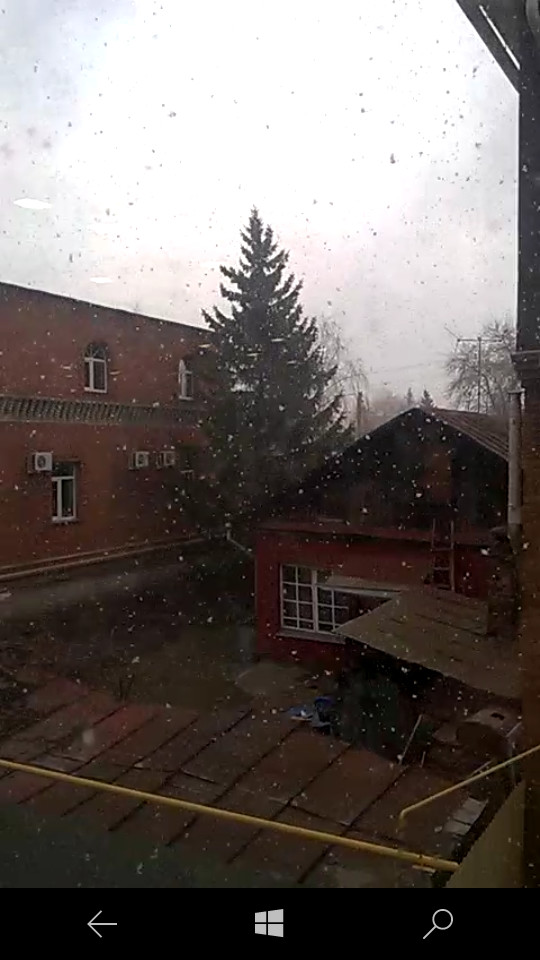 Morning 05/06/18 in Omsk. - My, Omsk, Weather, Snow, , Longpost