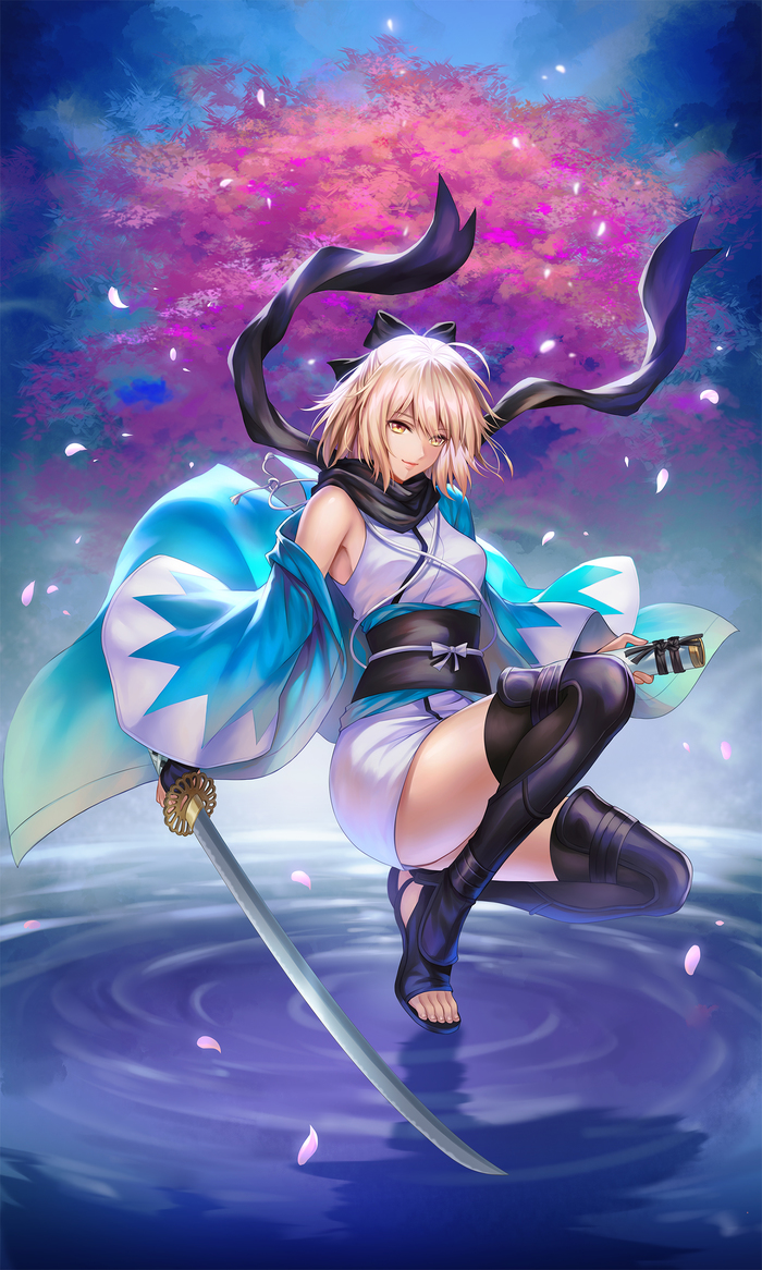 Okita Souji косплеит saberface Violet Evergarden - Аниме, Anime Art, Fate Grand Order, Sakura Saber, Okita Souji