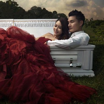 A new type of wedding in Bryansk - , Wedding, Family, Coffin, Longpost