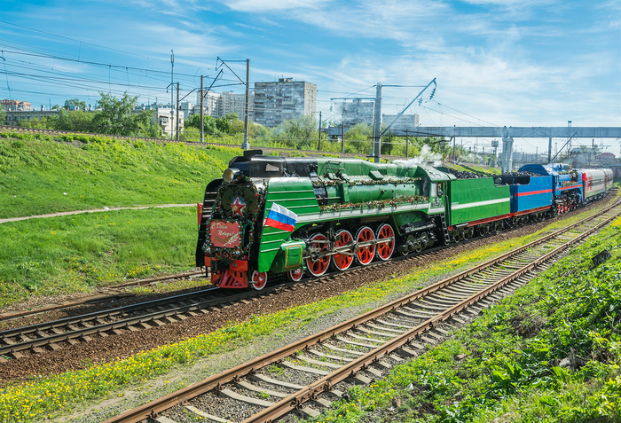 Train Moscow-Volokolamsk - My, Locomotive, , , Victory train, Nikon d7100
