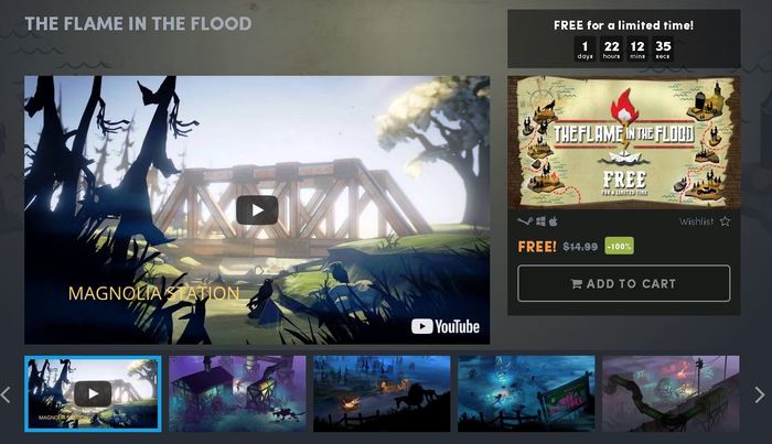 Раздача The Flame in the Flood - Steam халява, Без рейтинга, Humble Bundle