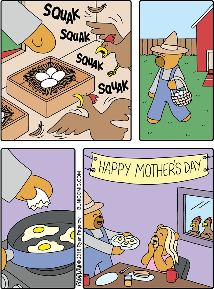 Happy Mother's Day! - Buni, Hen, Eggs, Holidays, Mum