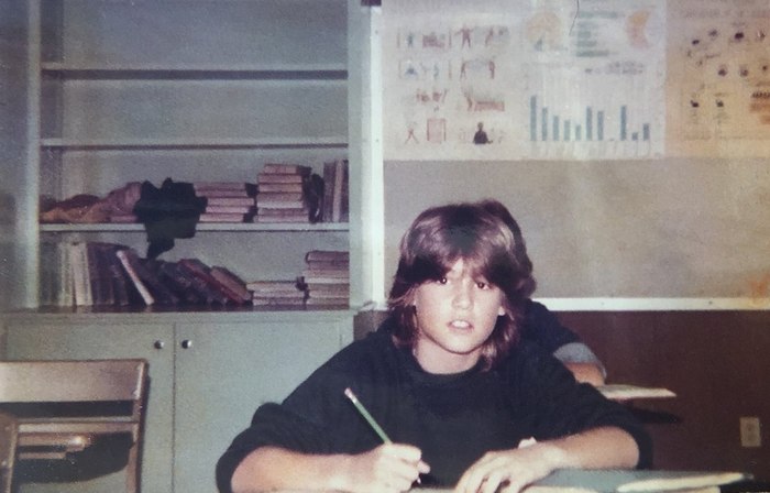 Johnny Depp in 8th grade. - Johnny Depp, Pupils, The photo, Old photo