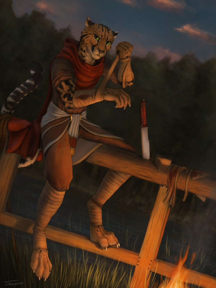 Recovery - Titusweiss, Furry, Art, Cheetah