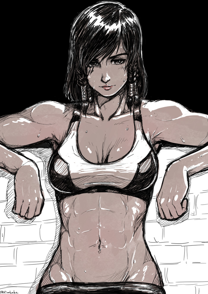 Pharah - Finalcake, Art, Strong girl, Pharah, Overwatch, Sports girls