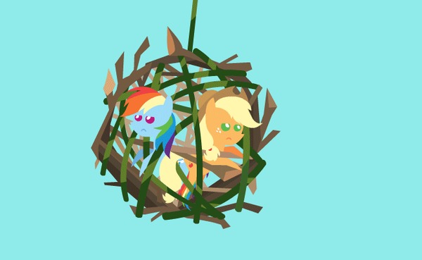 "Зачем мы вообще связались с Джеком Воробьем?" My Little Pony, Rainbow Dash, Applejack, MLP Season 8, Гифка