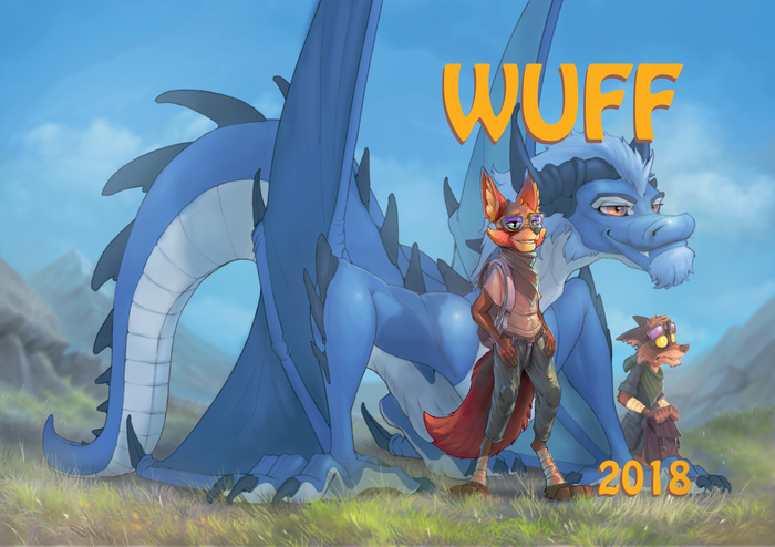 WUFF 2018 - Lepricon, Фурри, Арт, Обложка, Дракон