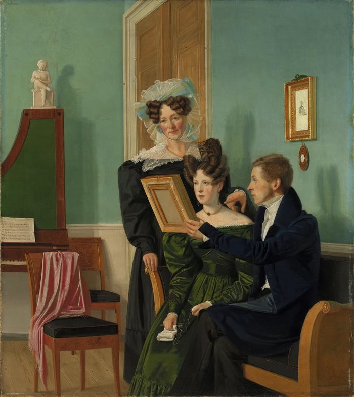Wilhelm Bendz, Unfortunate selfie (1830) - Netherlands (Holland), Holland, Art, Oil painting, 19th century, Selfie
