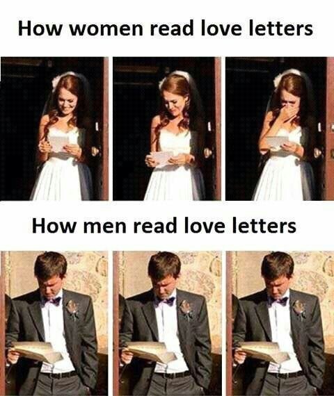 How girls read love letters. How do guys read love letters? - Relationship, Wedding