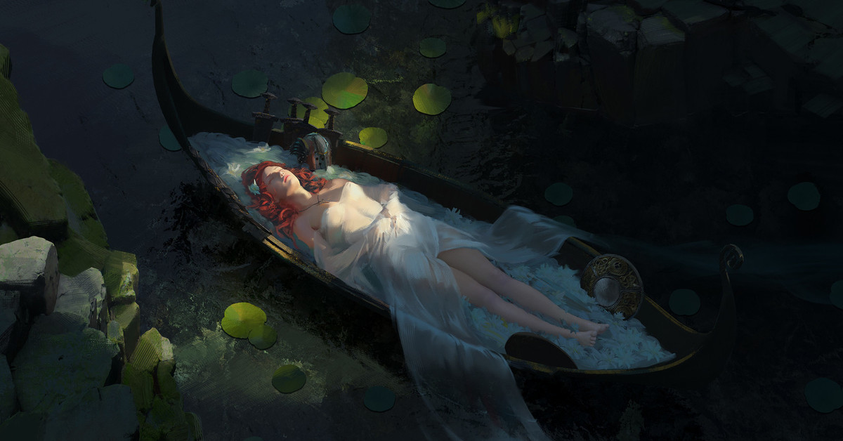 Утопленник во сне. Мертвая девушка в лодке.