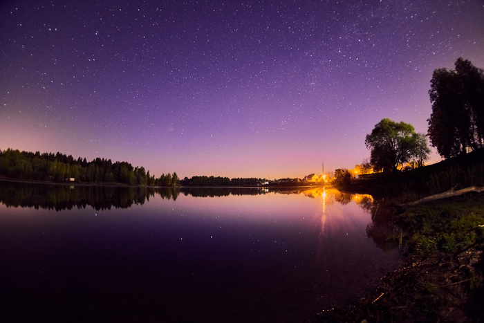 12 May. Moscow region. - My, Photographer, Подмосковье, Night, Stars, Sky, Road, Longpost, The photo