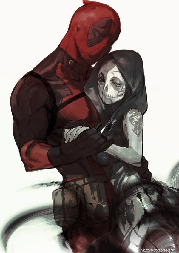 Deadpool and Death - Game art, Deadpool, Death