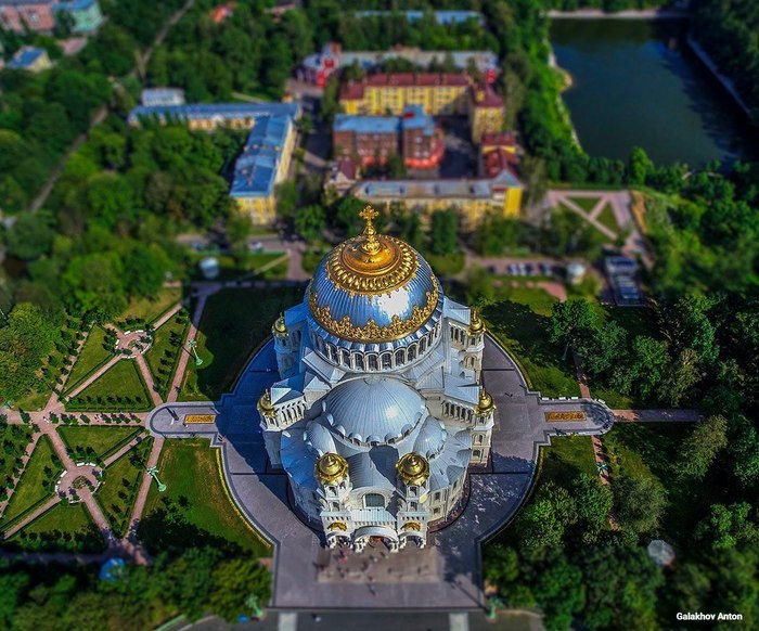 Just like a toy! - , Kronstadt, Naval Cathedral of St. Nicholas, Saint Petersburg, Quadcopter, The photo