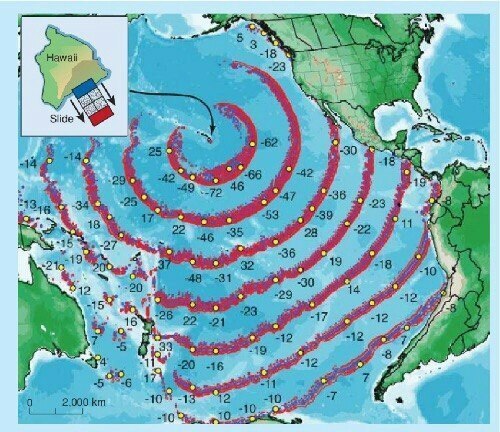 Гавайи, подтверждение: опасность цунами для Сан-Диего, Лос-Анджелес, Сан-Франциско и Ванкувер.