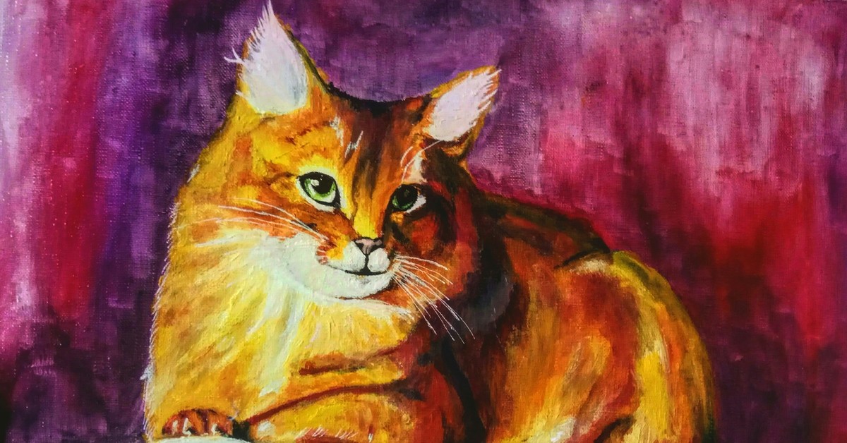 Кошка масло любят. Коты маслом. Круглая картина маслом кот. Котики картин модерны. Алферов картины коты.