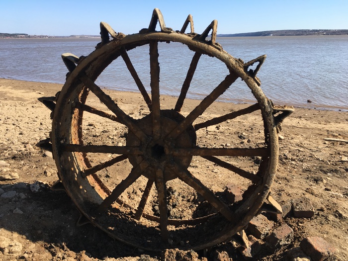 We found such a wheel from a tractor on the Chusovoi River, Perm Territory - My, , Find