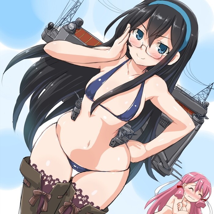 Ooyodo - NSFW, Kantai Collection, Ooyodo, Akashi, Anime Art, Аниме