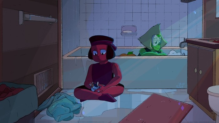 When I watched the latest episodes - Steven universe, RUBY, Peridot