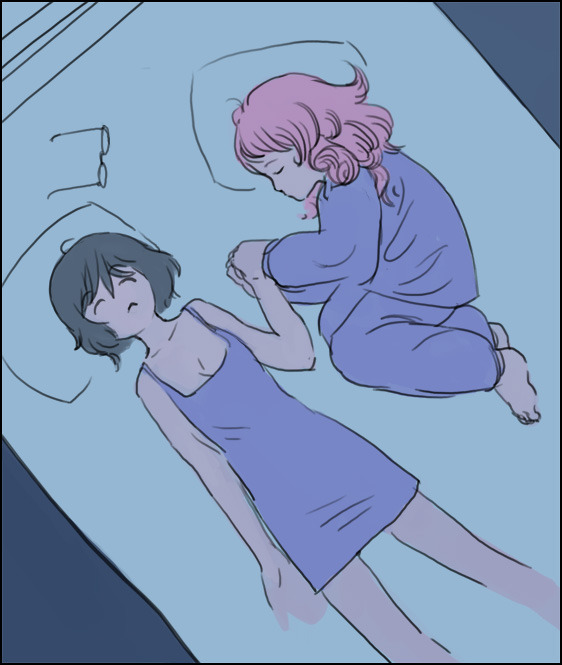 Sleepover  , Anime Art, Shizune Hakamichi, Shiina Mikado, Katawa Shoujo,  