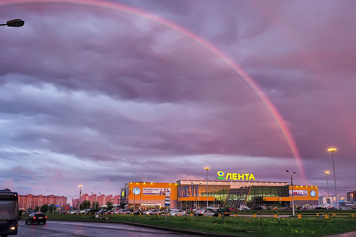 Двойная радуга - Моё, Моё, Лента, Череповец, Двойная Радуга