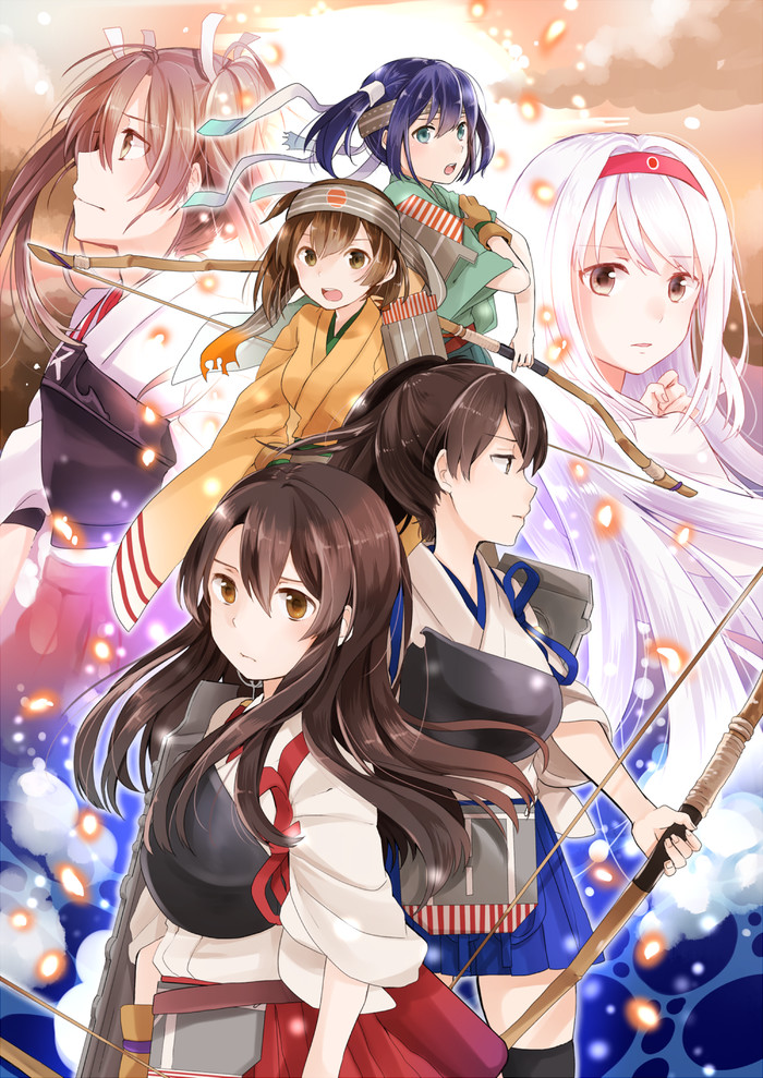 1st Air Fleet - Kantai collection, Anime, Akagi, Kaga, Hiryuu, Soryuu, Shoukaku, Zuikaku